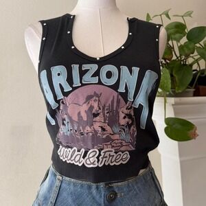 Western Vibes Festival Tank Indie Sleaze Sz Small Forever 21 Summer Casual Tank